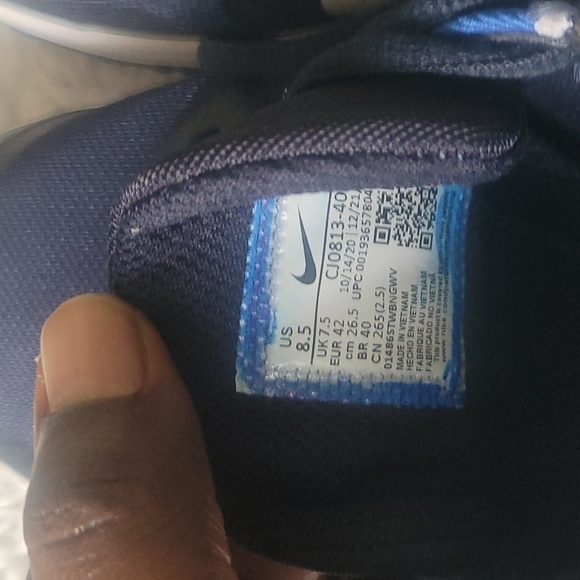 Men Nike Varsity Compete TR3 Training Shoes Dark blue CJ0813-400 in size 8.5 - Picture 6 of 12